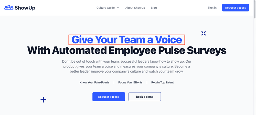 Give your team a voice